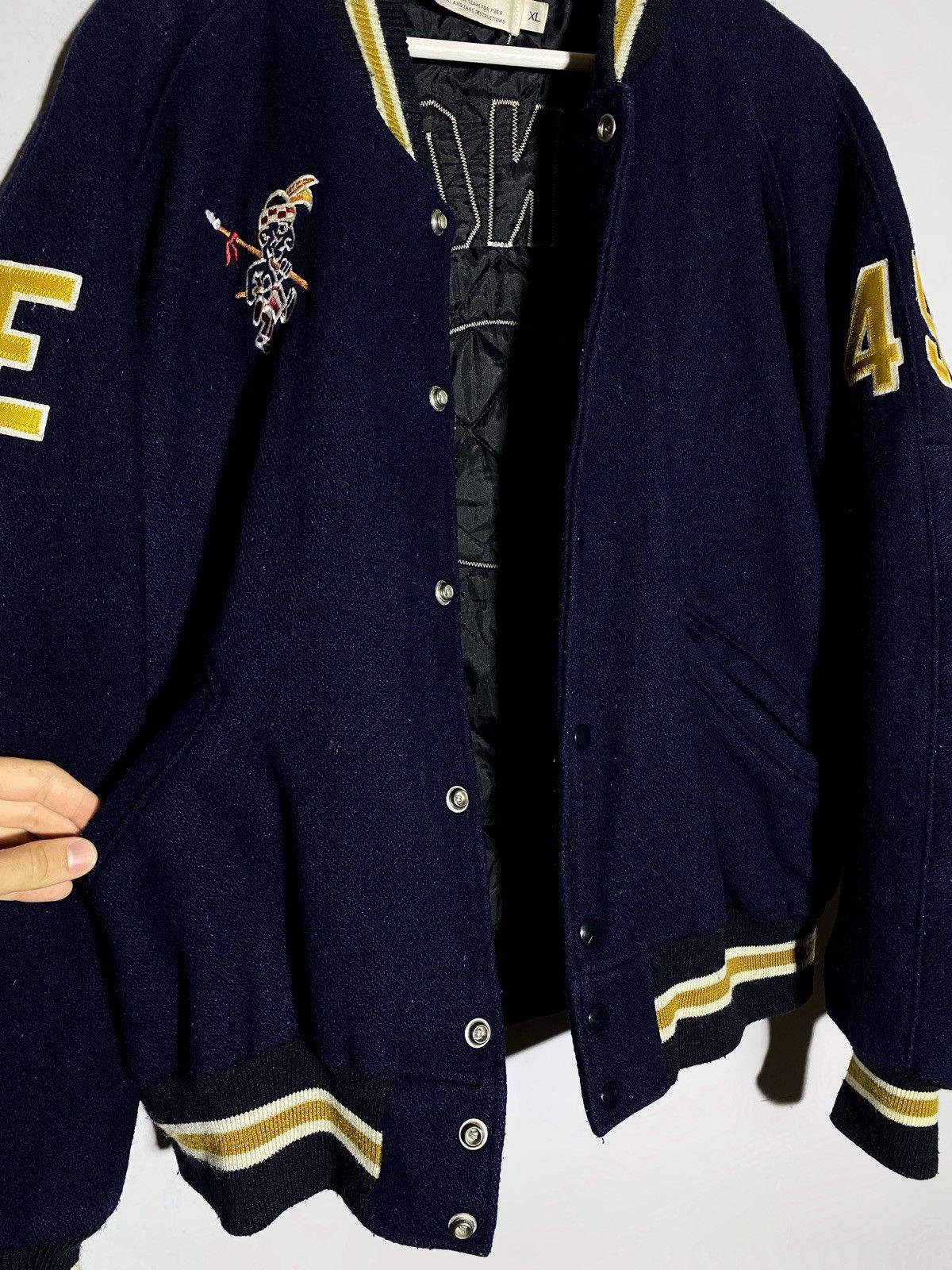Vintage Vintage 90s De Long Varsity Jacket Seminoles Prospect Park Size US XL / EU 56 / 4 - 19 Thumbnail