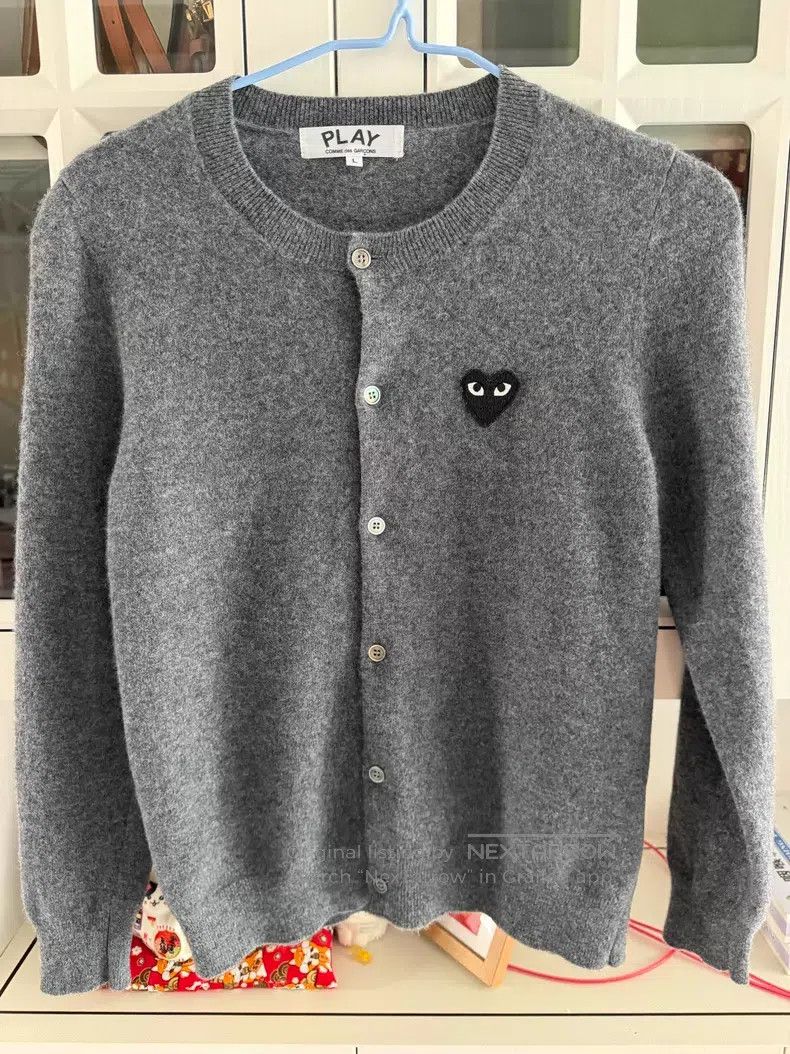 Comme des Garcons Comme Des Garcons Grey Wool Cardigan Size L / US 10 / IT 46 - 1 Thumbnail
