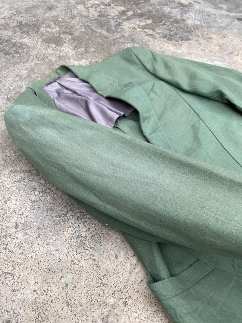 Thierry Mugler Rare Vintage 90s Thierry Mugler Green blazer Size 54R - 8 Thumbnail