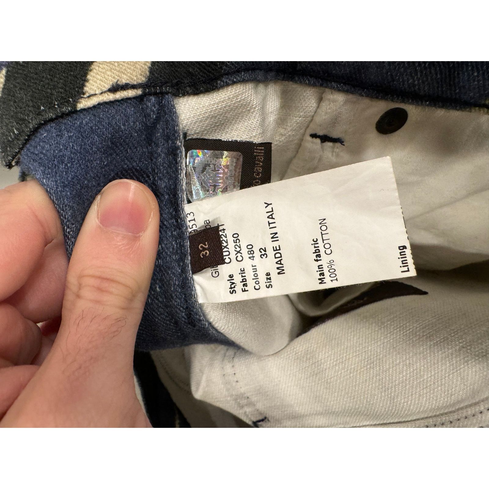 Roberto Cavalli 2000s Roberto Cavalli mainline geometrical jeans Size 24" / US 00 / IT 34 - 6 Thumbnail