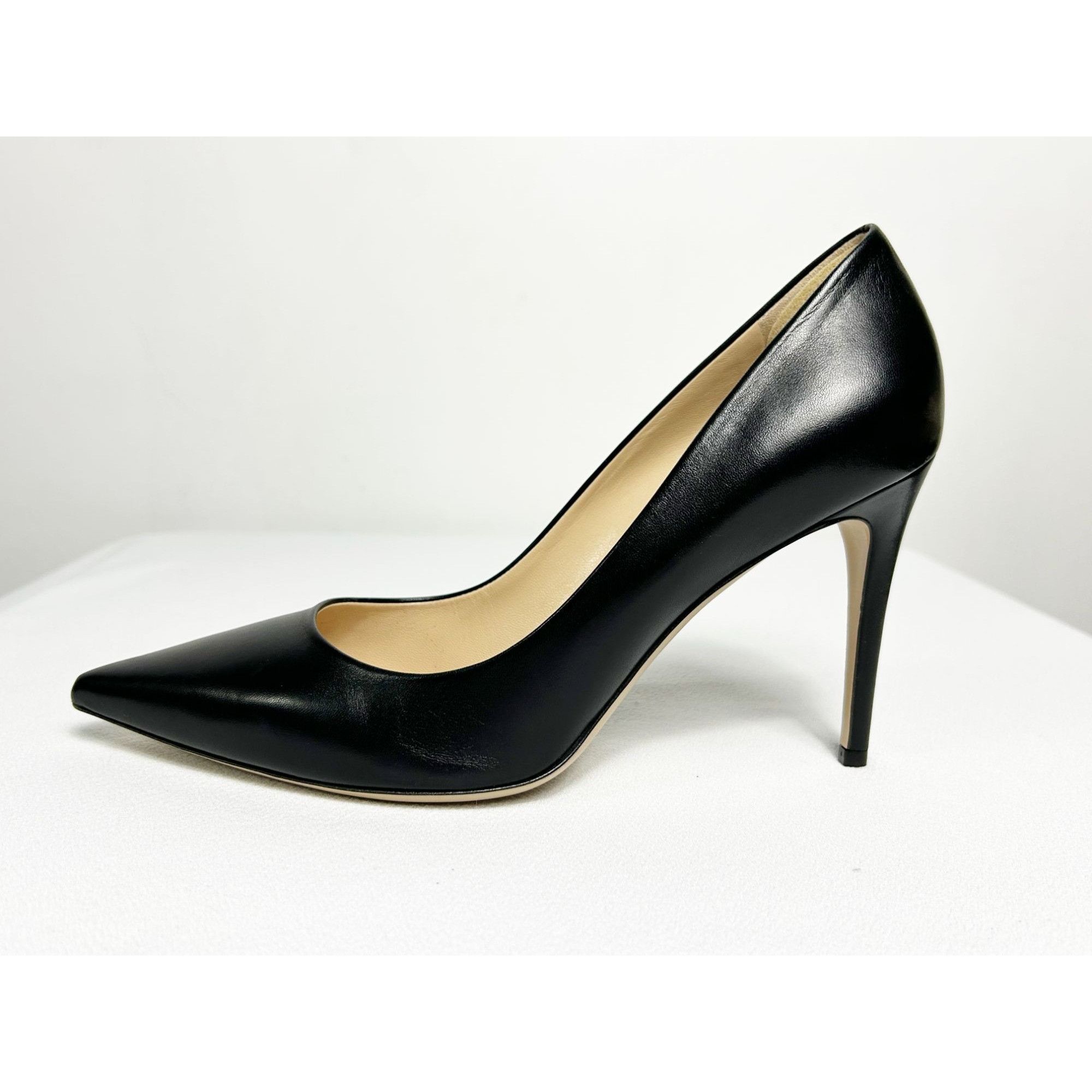 M.Gemi M. Gemi Esatto Nappa Leather 90mm Stiletto Pump in Black - S Size US 11 / IT 41 - 3 Thumbnail