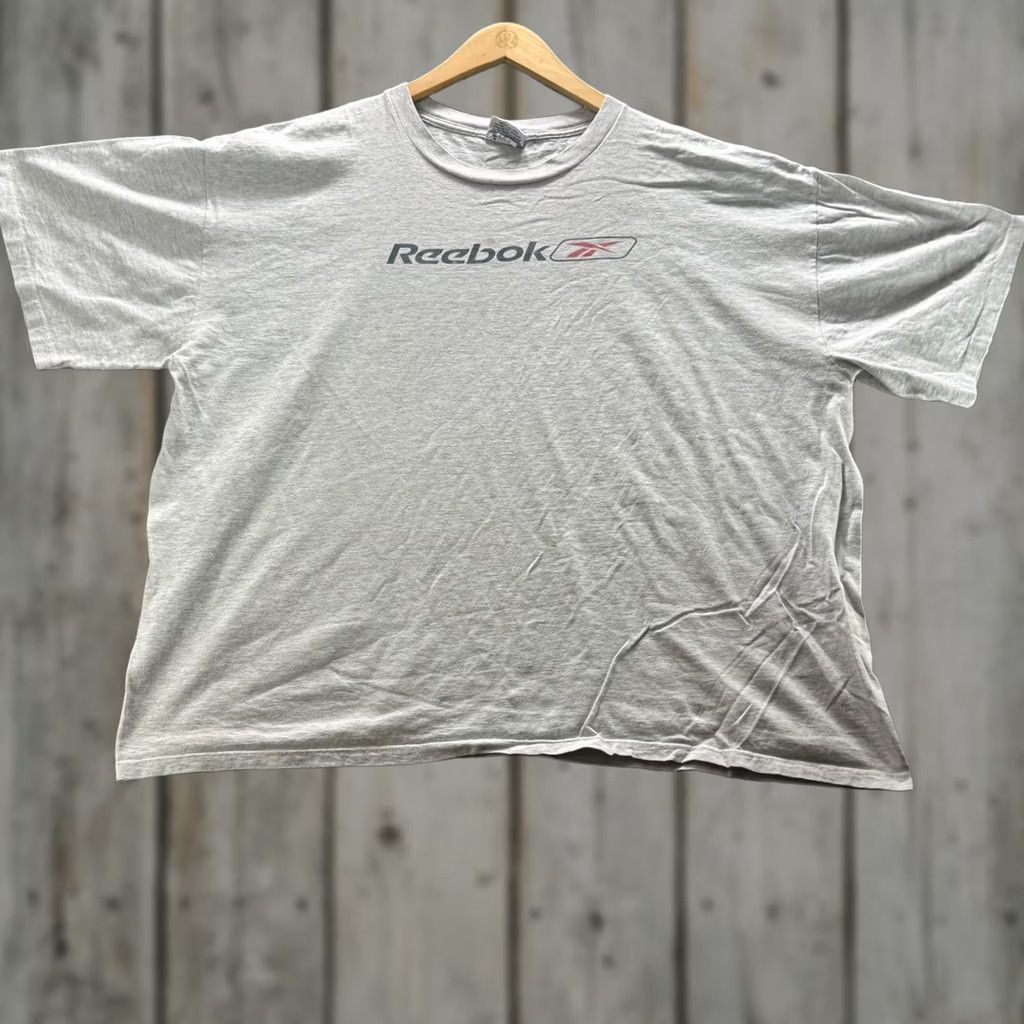 Reebok VINTAGE Reebok Shirt Mens 3XL Gray Center Logo Graphic Tee Crewneck Short Sleeve Cotton Jersey T-Shirt Size US XXL / EU 58 / 5 - 1 Thumbnail
