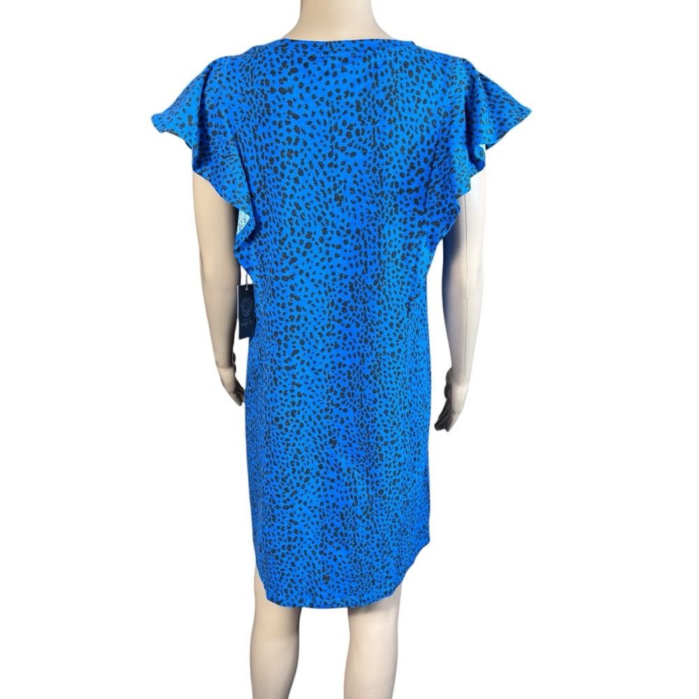 Vince Camuto NWT New Vince Camuto Animal Print Shift Blue Dress Size S Size S / US 4 / IT 40 - 5 Thumbnail