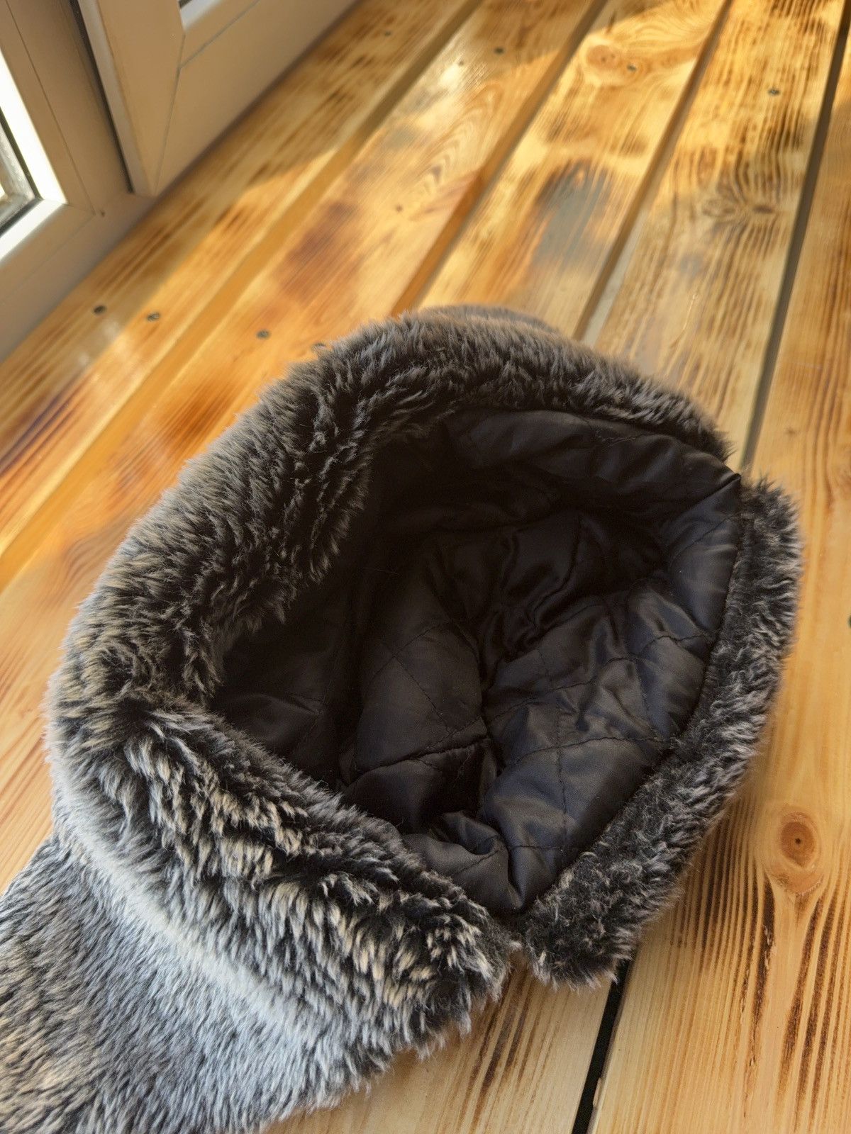 Le Grande Bleu (L.G.B.) Vintage Y2K Fuzzy Fur Ushanka Hat if six was nine LGB Style Size ONE SIZE - 6 Thumbnail