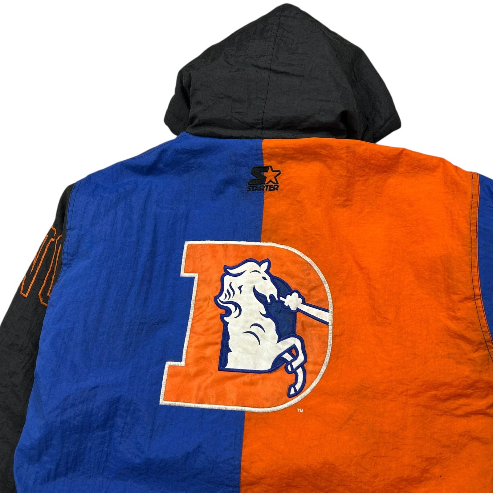 NFL VTG 90s NFL DENVER BRONCOS STARTER HOODED PUFFER JACKET Size US S / EU 44-46 / 1 - 3 Thumbnail