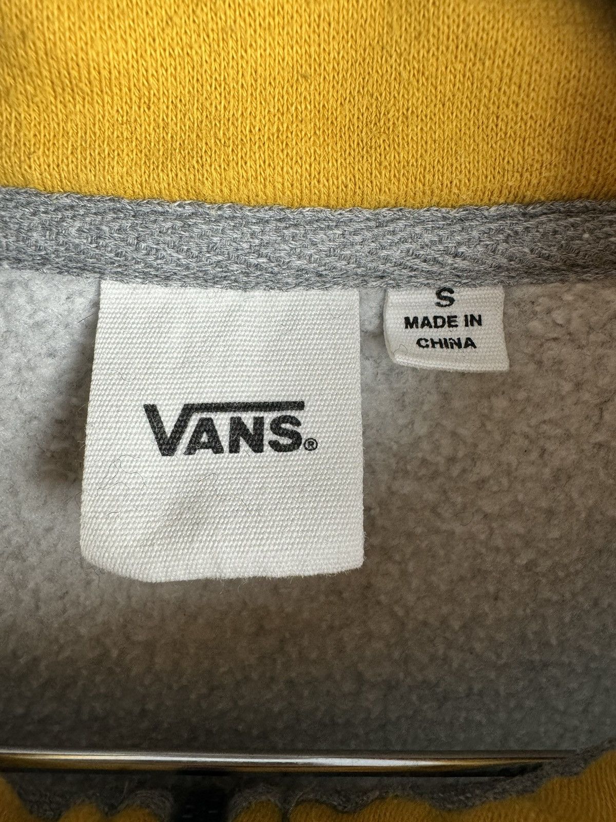 Vans Essential Vans Quarter Zip Heather Grey Mens Pullover Jumper Size US S / EU 44-46 / 1 - 6 Thumbnail