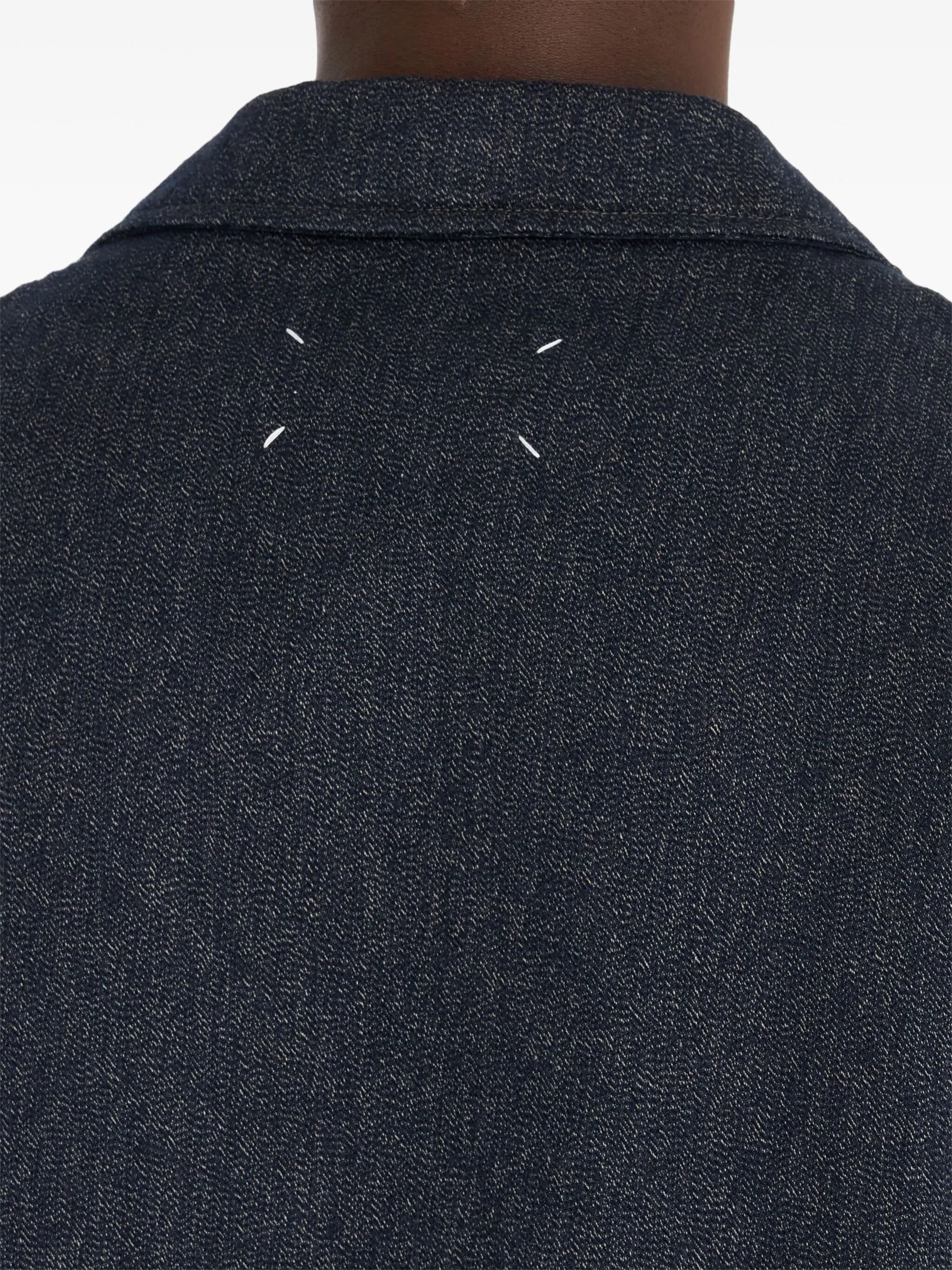 Maison Margiela o1w1db10226 Cotton Jacket in Navy Blue Size US S / EU 44-46 / 1 - 7 Thumbnail