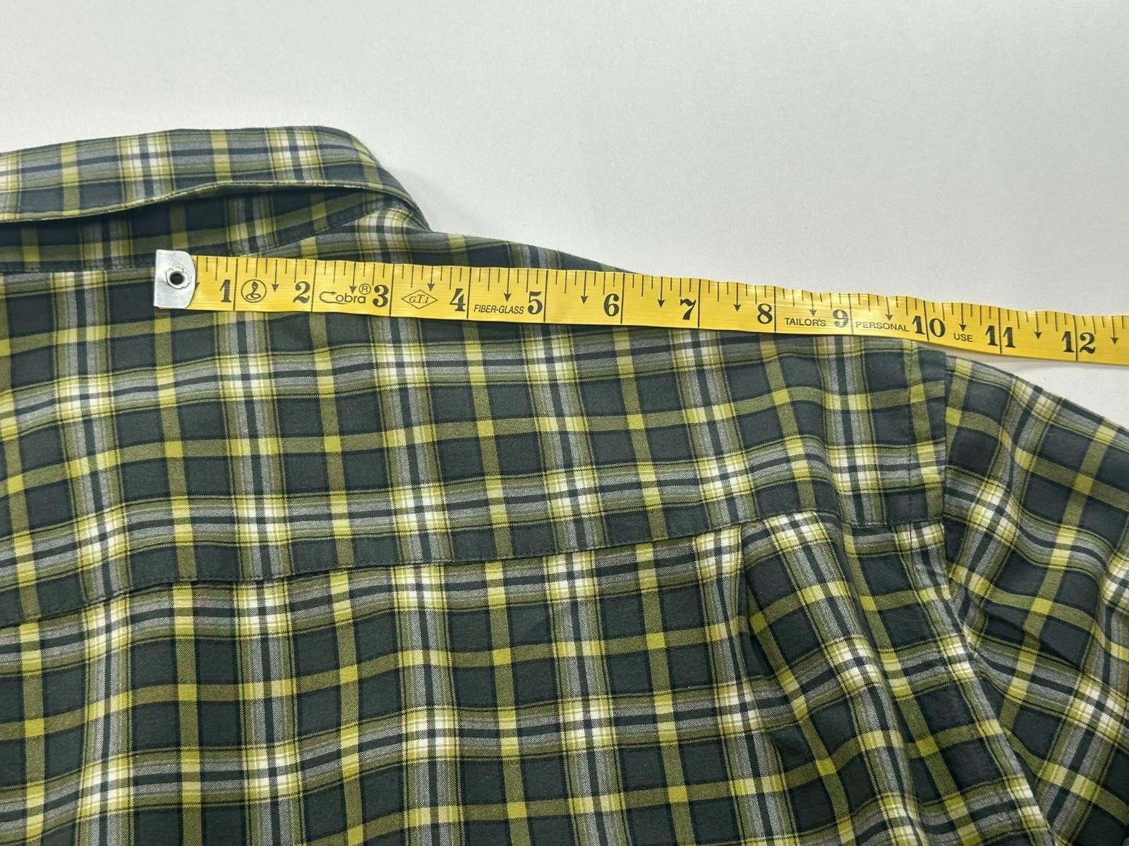 Nautica Nautica Jeans Co 100% Cotton Button Up Plaid Green Mens M Size US M / EU 48-50 / 2 - 7 Thumbnail