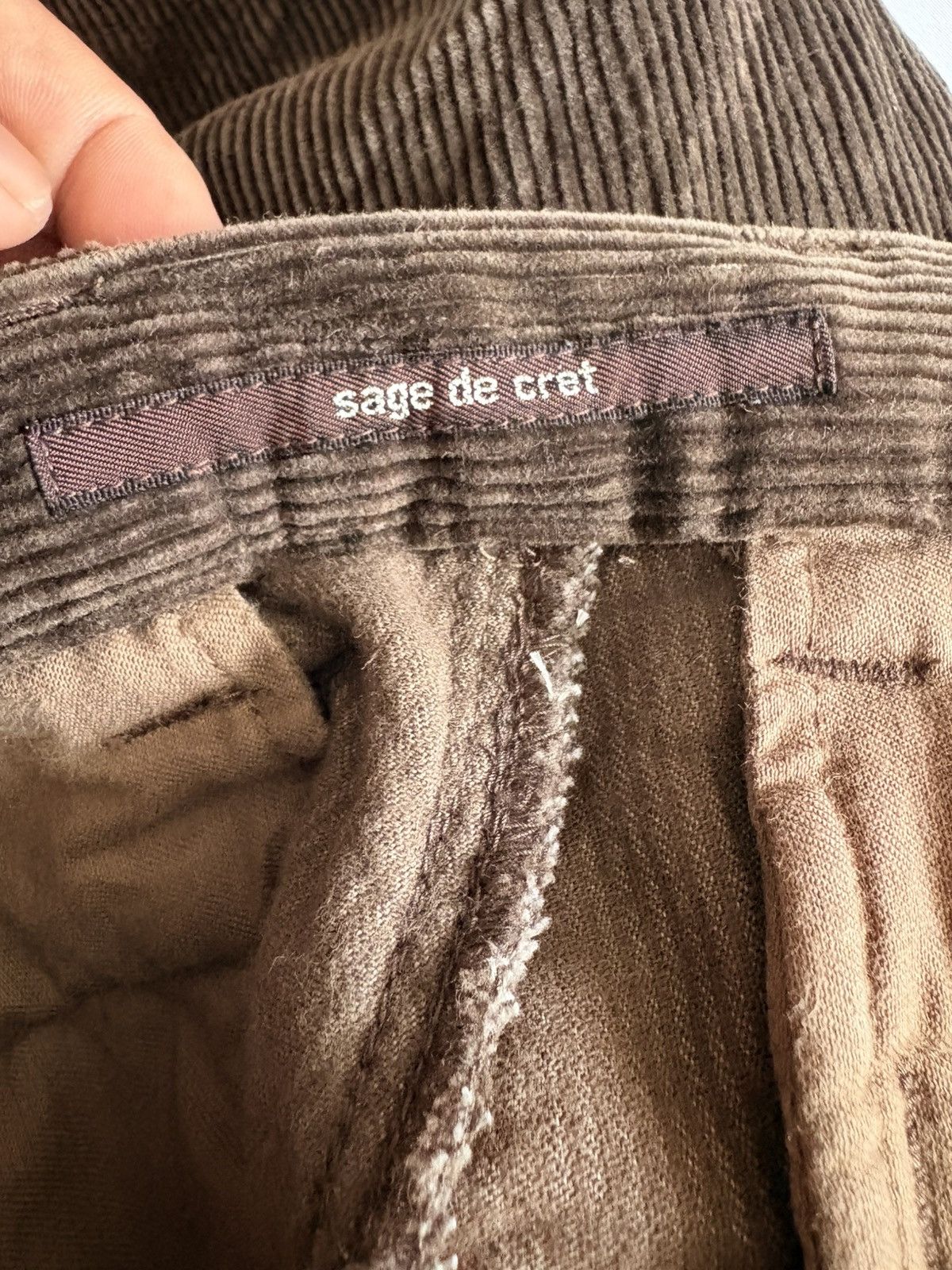 Sage De Cret SAGE DE CRET X BEAMS CORDUORY SIDE TAPE PANTS Size US 30 / EU 46 - 8 Thumbnail