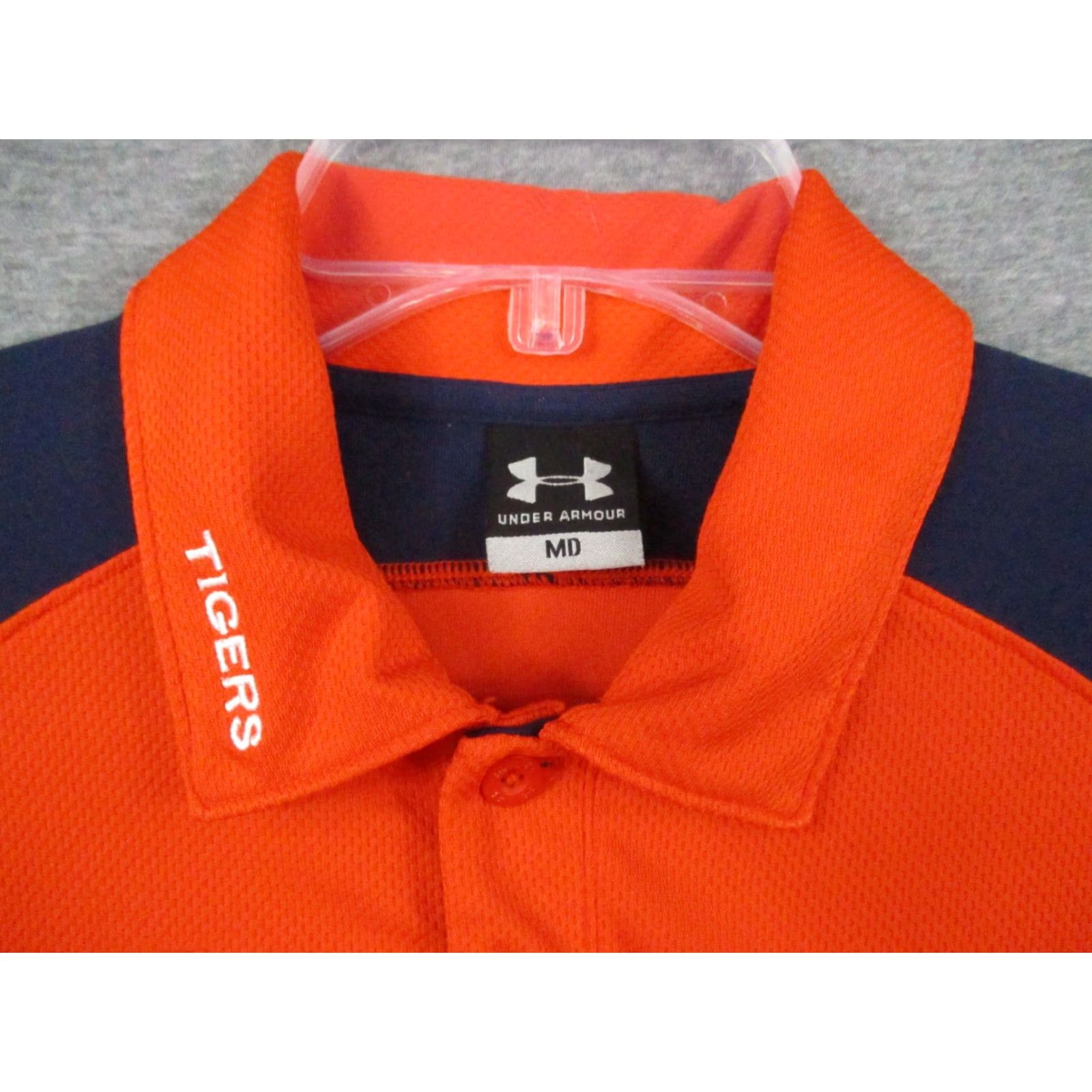 Under Armour VINTAGE Auburn Tigers Polo Shirt Under Armour Medium Short Sleeve Orange Size US L / EU 52-54 / 3 - 3 Thumbnail