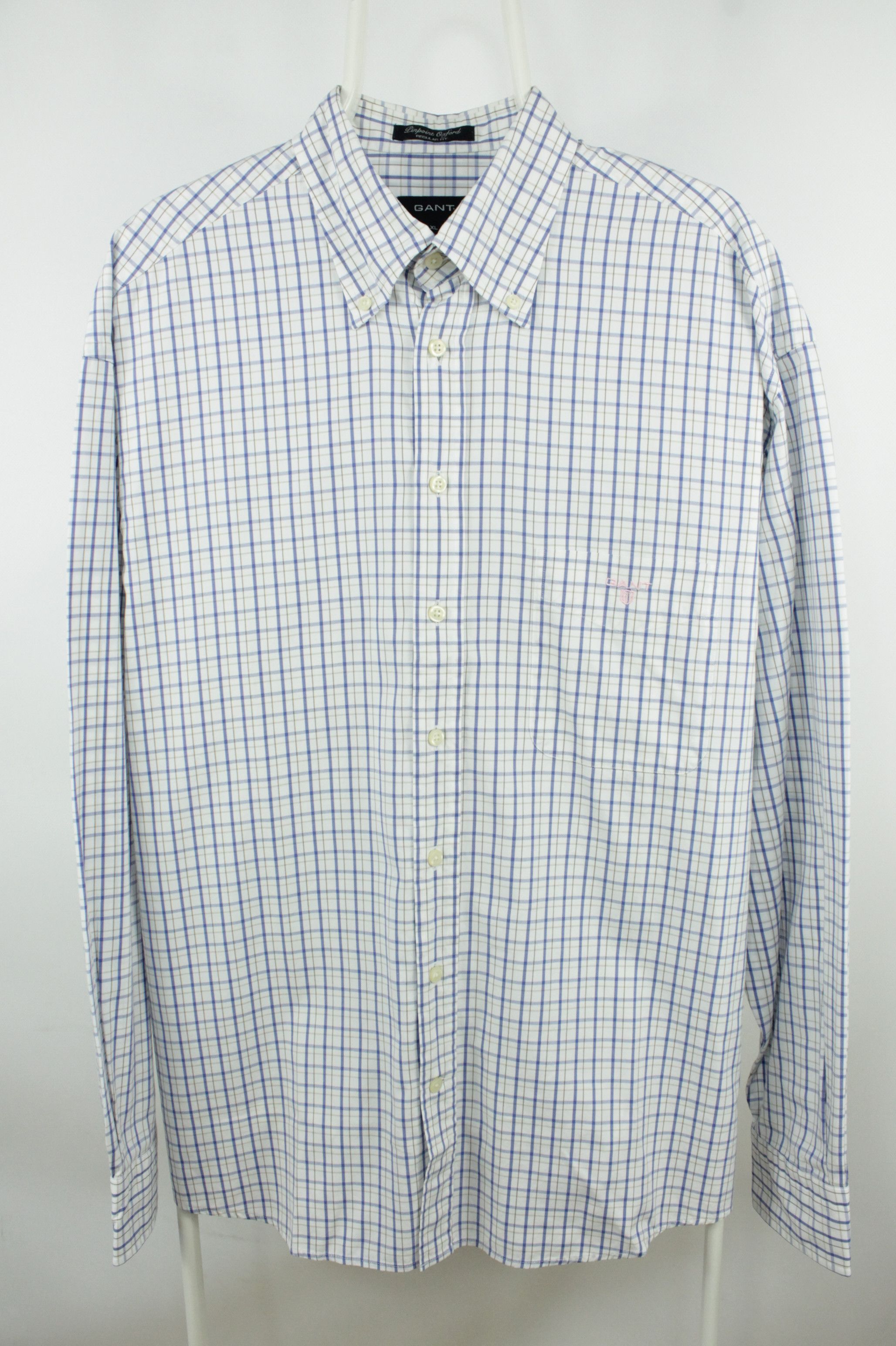Gant Vintage Gant Pinpoint Oxford Cotton Regular Fit Casual Shirt Size US XL / EU 56 / 4 - 1 Thumbnail