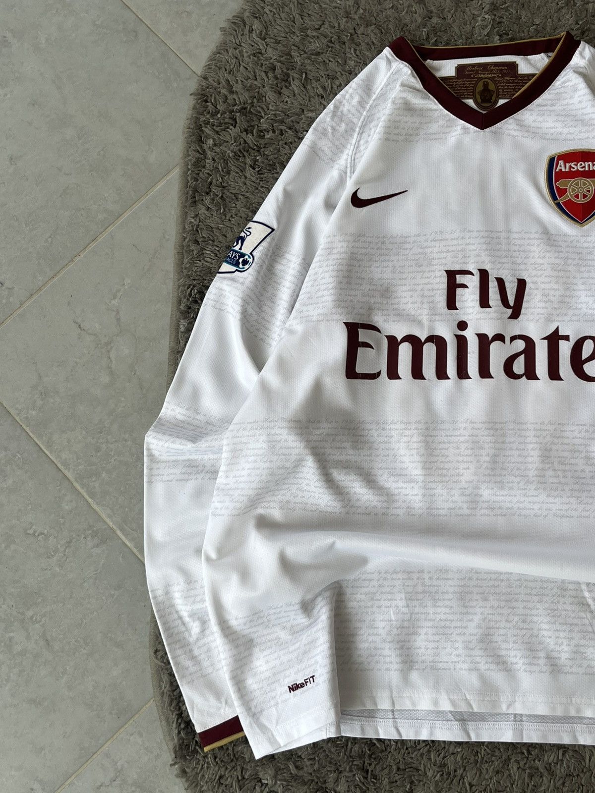 Nike Vintage T-shirt Jersey Nike ARSENAL 2007/08 Soccer Football Size US L / EU 52-54 / 3 - 4 Thumbnail