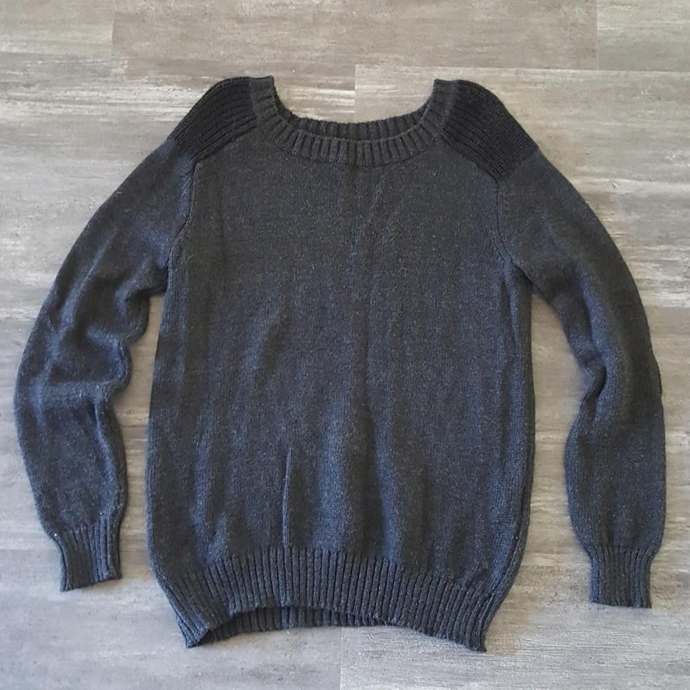 Designer Dark Grey Grandpa Melville Sweater Long Sleeve Size ONE SIZE - 1 Thumbnail