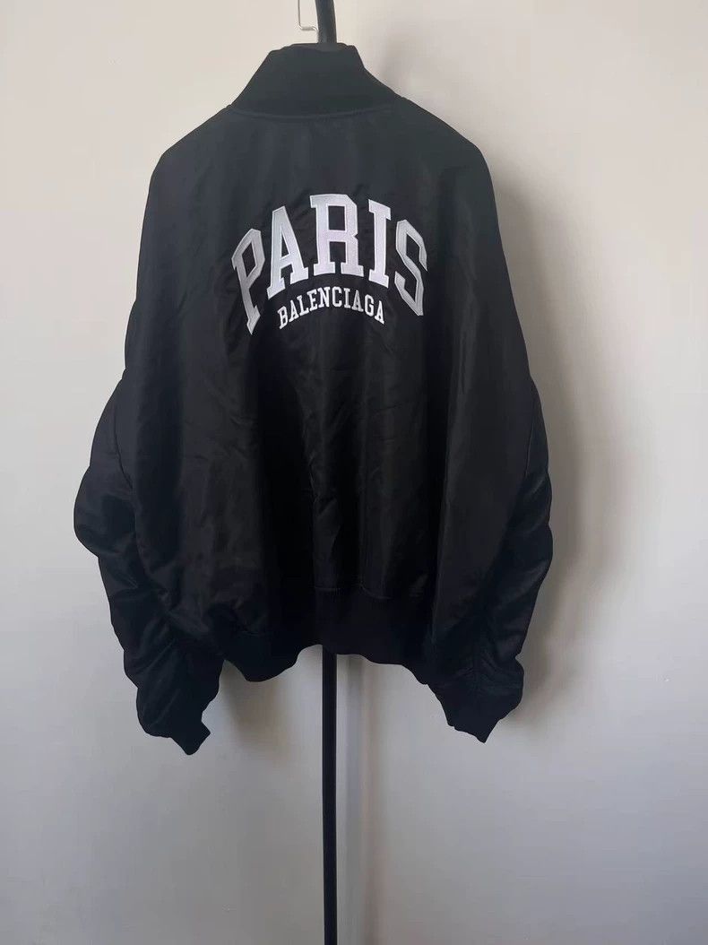 Balenciaga Balenciaga Letter Printed Baseball Collar Single Breasted Size XS / US 0-2 / IT 36-38 - 2 Thumbnail