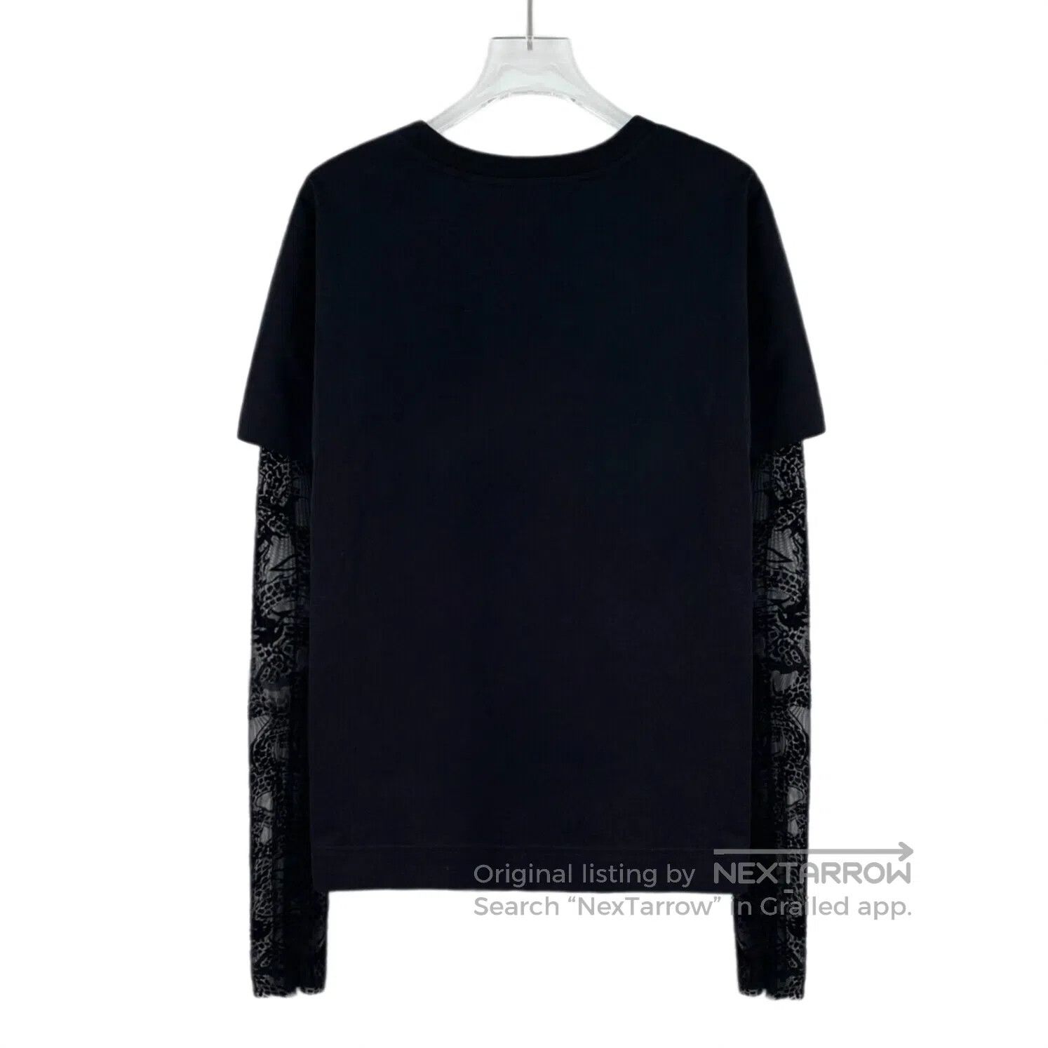 Giorgio Armani Giorgio Armani Black Logo Design Lace-up Cotton Crewneck L Size US L / EU 52-54 / 3 - 2 Thumbnail