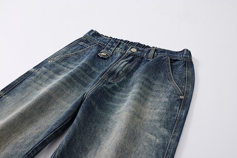 Vintage Men's American Vintage Blue Loose-Fit Straight-Leg Jeans Size US 32 / EU 48 - 3 Thumbnail