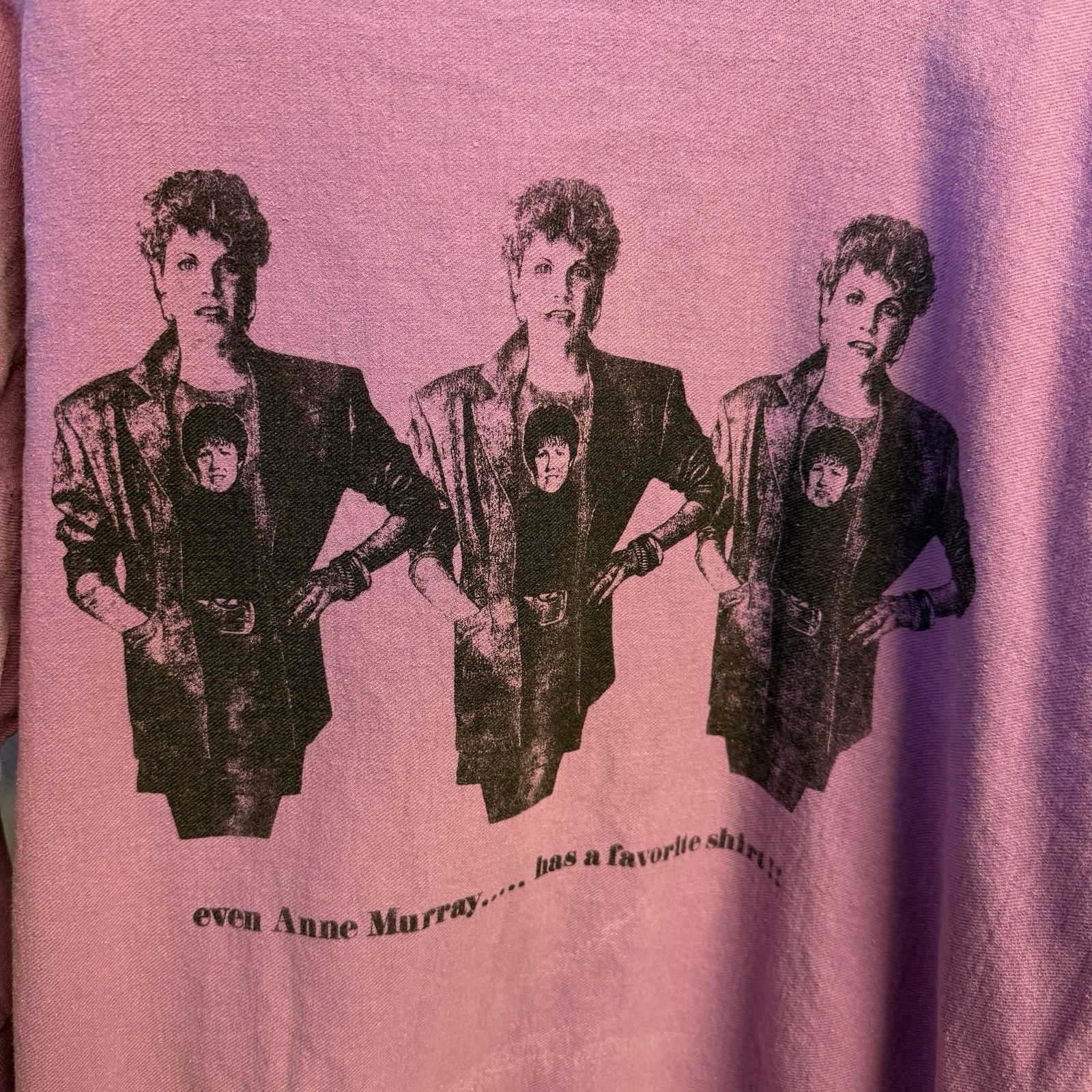 Vintage Vintage Anne Murray Sweatshirt Adult Large 23.5x27.5 Purple Size US L / EU 52-54 / 3 - 3 Thumbnail