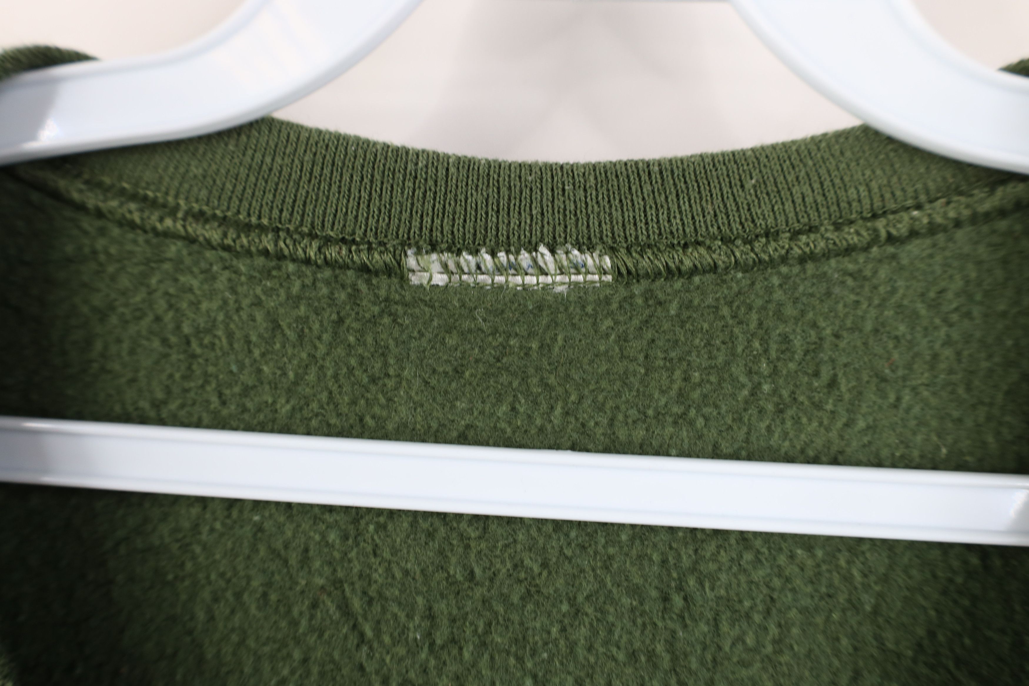 Vintage Vintage 90s Streetwear Faded Blank Crewneck Sweatshirt Green Size US XXL / EU 58 / 5 - 4 Thumbnail