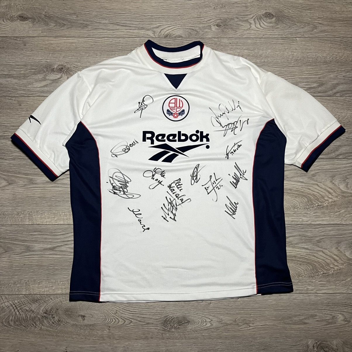 Reebok Bolton Wanderers FC Jersey Signatures Players