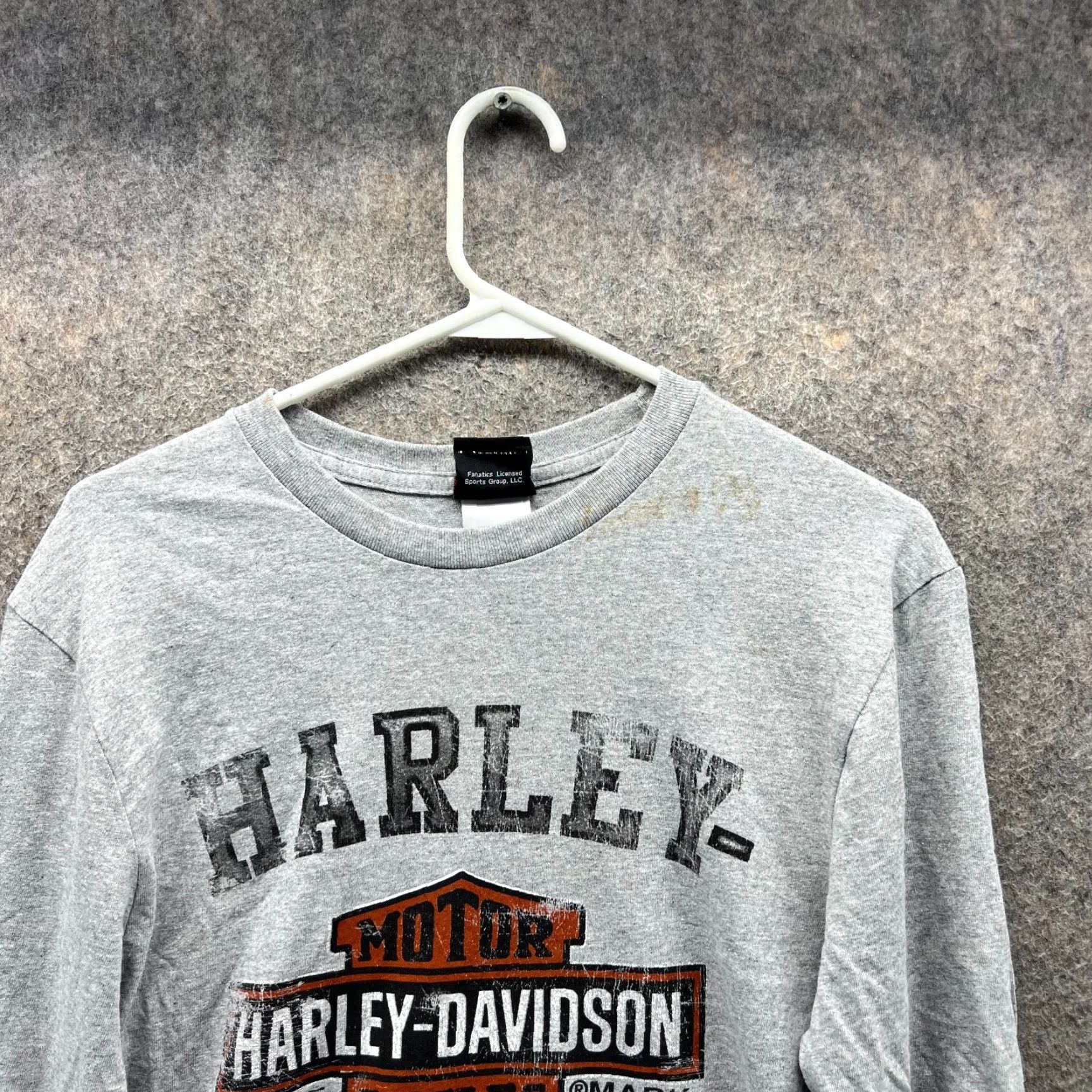 Harley Davidson Harley-Davidson Shirt Men Small Gray Logo T-Shirt Long Sleeve 2018 Vintage No N/A Size US S / EU 44-46 / 1 - 4 Thumbnail