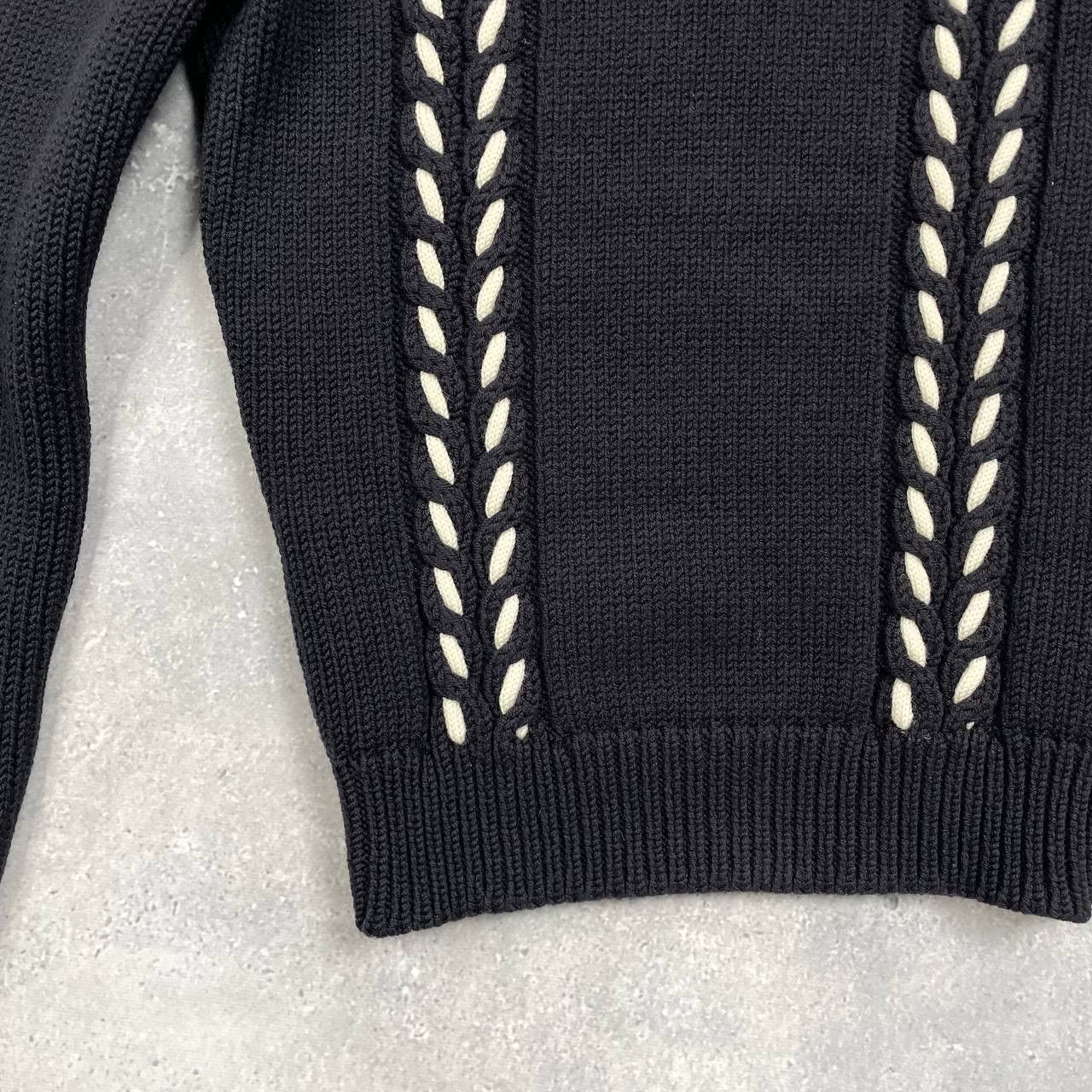 Celine Celine Turtleneck Contrast Cable Knitted Sweater Women’s Size S / US 4 / IT 40 - 14 Thumbnail