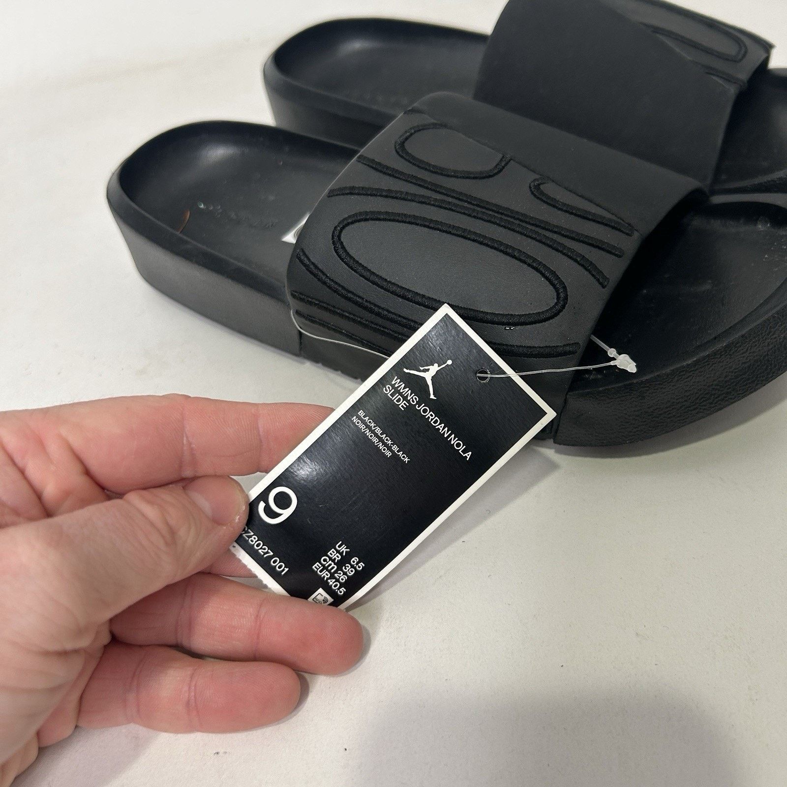 Jordan Brand Jordan Nola Slide Slip On Comfort Sandals “Triple Black” Size US 9 / IT 39 - 6 Thumbnail