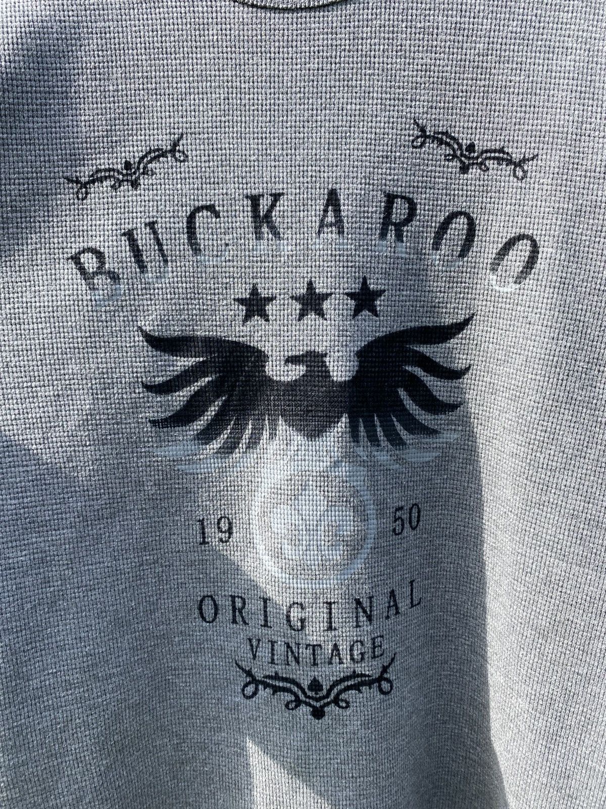 BUCKAROO Buckaroo Vintage Thermal Waffle Knit Eagle Graphic Crewneck Size US L / EU 52-54 / 3 - 7 Thumbnail