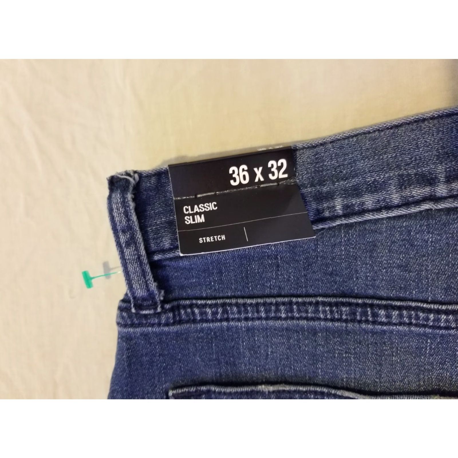Express Express Jeans Slim Denim Pants 36x32 38x32 Mens Blue Cotton 5-Pocket Jeans Stretch Regular Slim Straight Vintage No Size US 36 / EU 52 - 4 Thumbnail