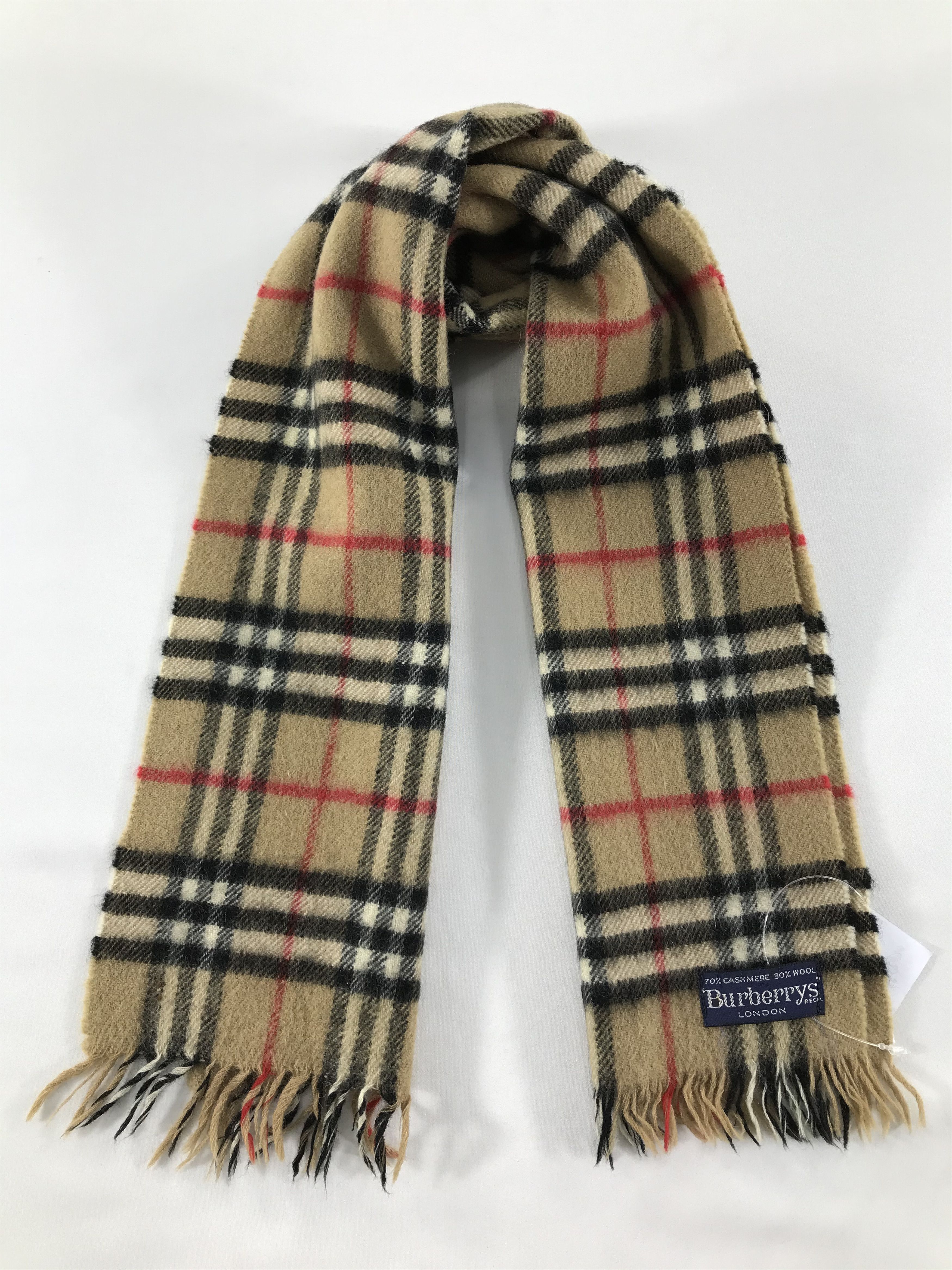 Burberry Vintage Burberry Scarf/Muffler/Neckwear MF1504 Size ONE SIZE - 1 Thumbnail