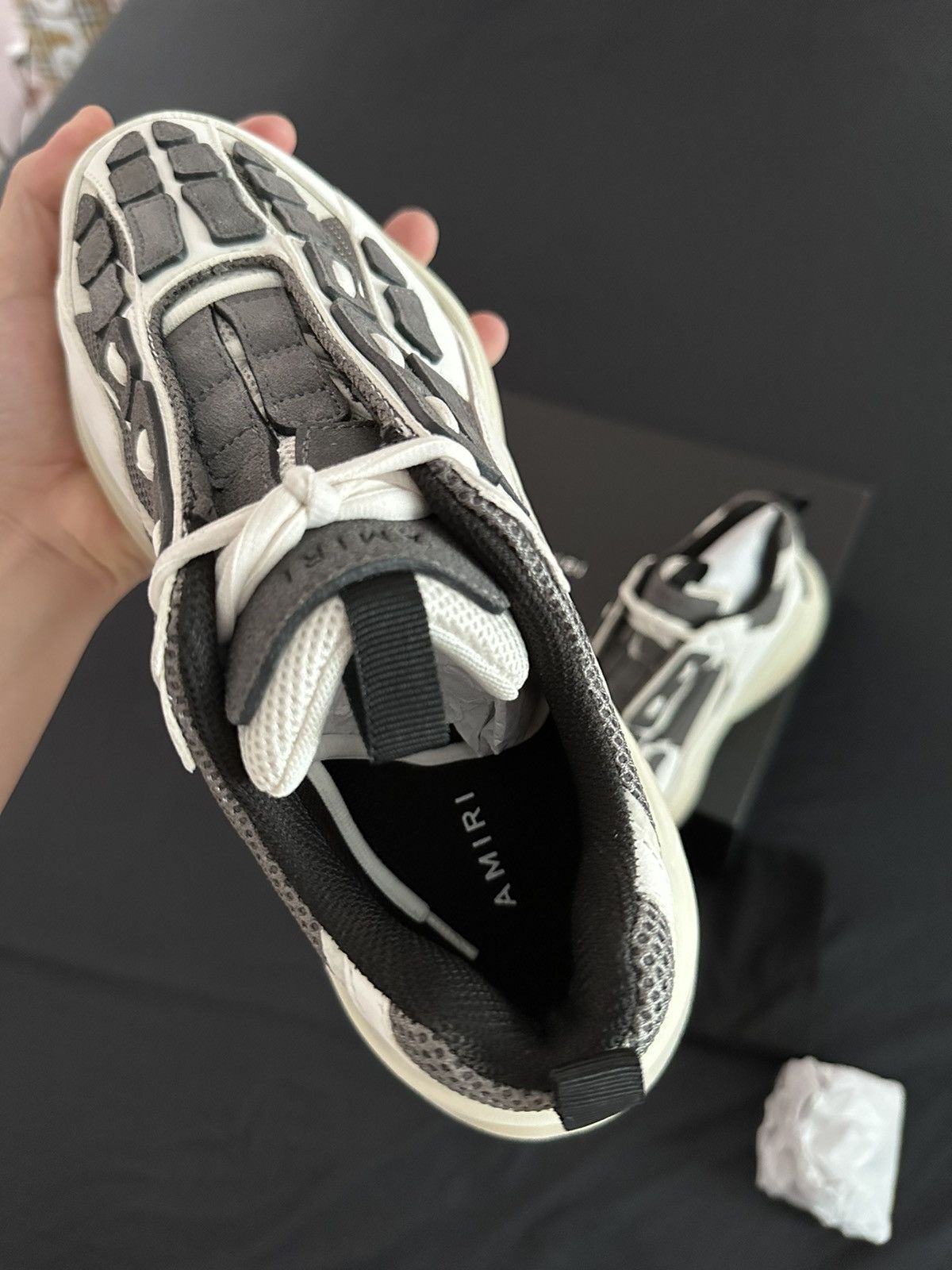 Amiri Amiri Tan Grey Bone Runner Size US 9 / EU 42 - 8 Thumbnail