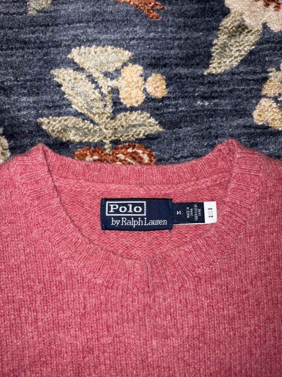 Polo Ralph Lauren Polo Ralph Lauren Vintage Men’s Pink Wool/Cashmere Sweater M Size US M / EU 48-50 / 2 - 2 Thumbnail