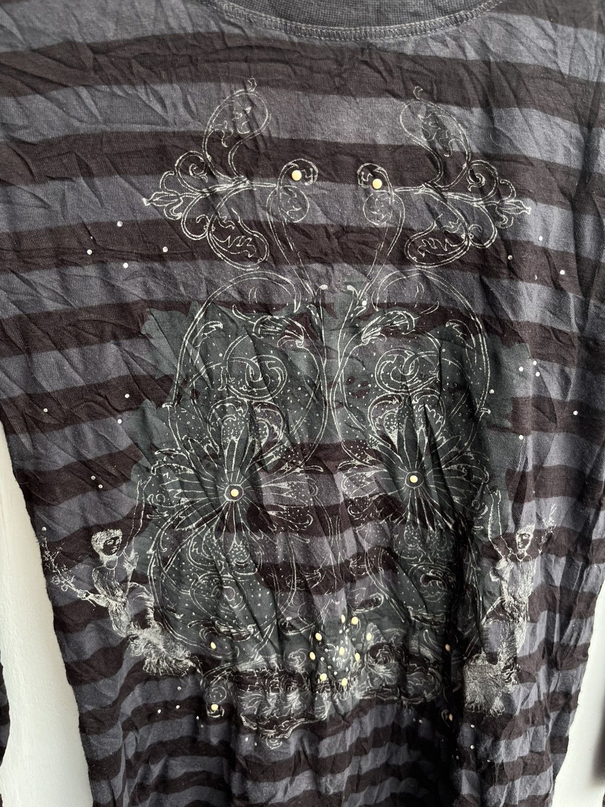 Beauty Beast STEAL! FrjJeans Stripe Tribal Art Longsleeve Y2K Punk Size US S / EU 44-46 / 1 - 5 Thumbnail