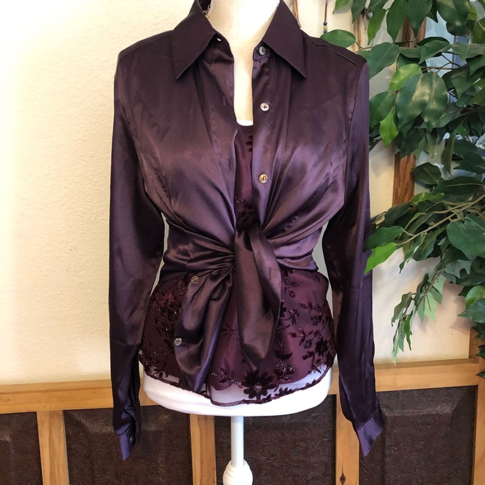 Other Escapades sparkle glitter felt tank w/blouse set Size L / US 10 / IT 46 - 9 Thumbnail