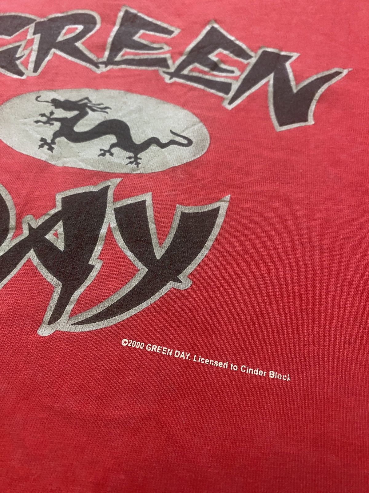 Band Tees × Vintage ‼️RARE‼️VINTAGE 2000 GREEN DAY RED DRAGON SHIRT TEE🔥 Size US M / EU 48-50 / 2 - 7 Thumbnail