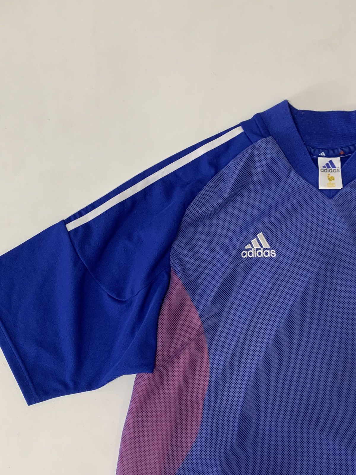 Adidas × Vintage France Home football shirt 2002 - 2004 Adidas Size US XL / EU 56 / 4 - 3 Thumbnail