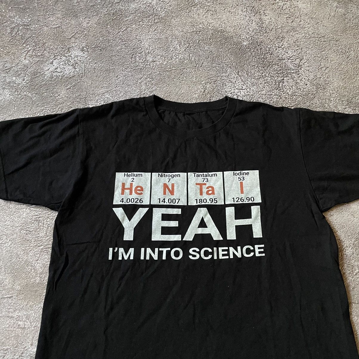 Vintage Vintage Y2K Graphic Tee Science Print Streetwear Black M Size US M / EU 48-50 / 2 - 6 Thumbnail