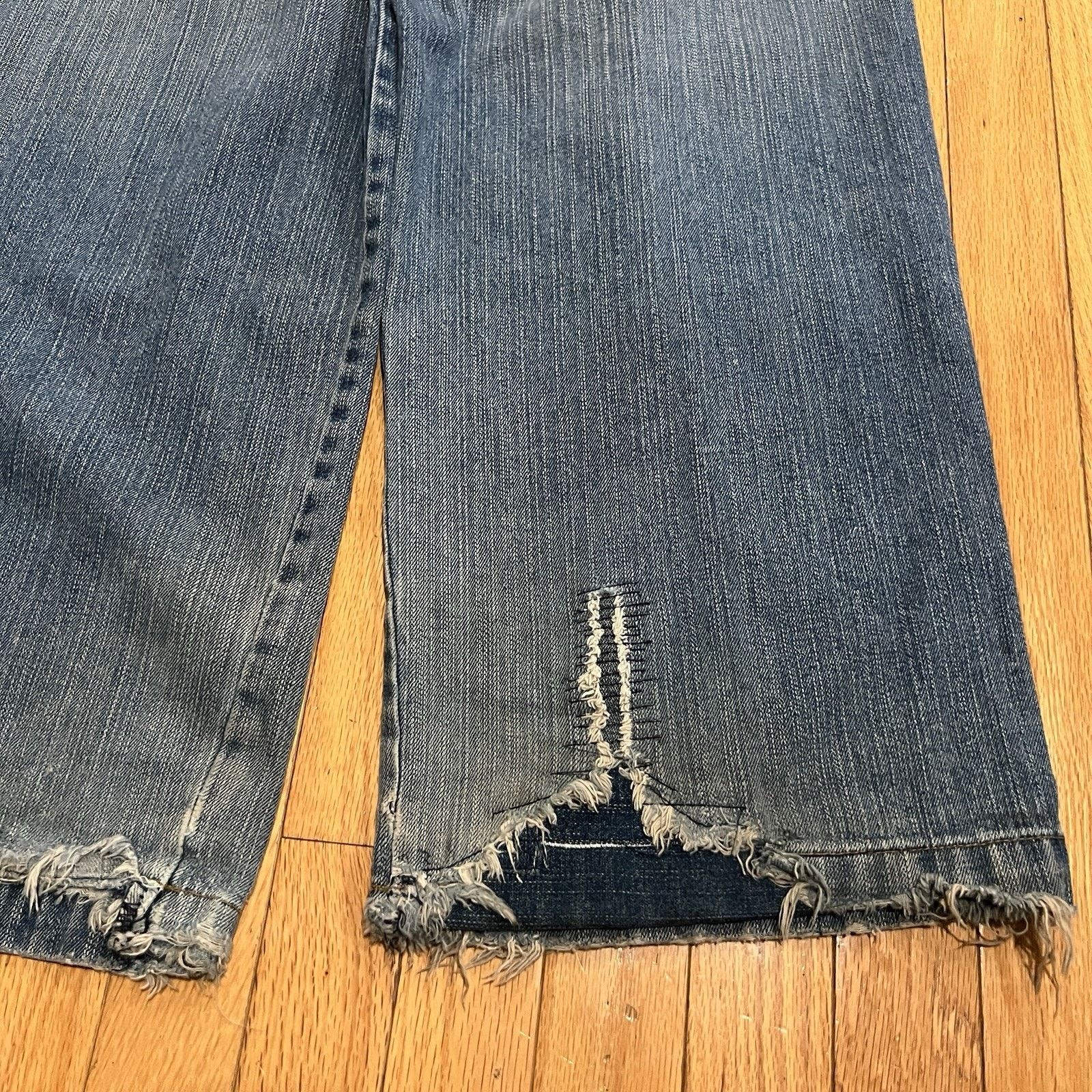 JNCO Vintage Y2K Jnco Jeans Crown Design Baggy Y2K Distressed Size US 31 - 11 Thumbnail