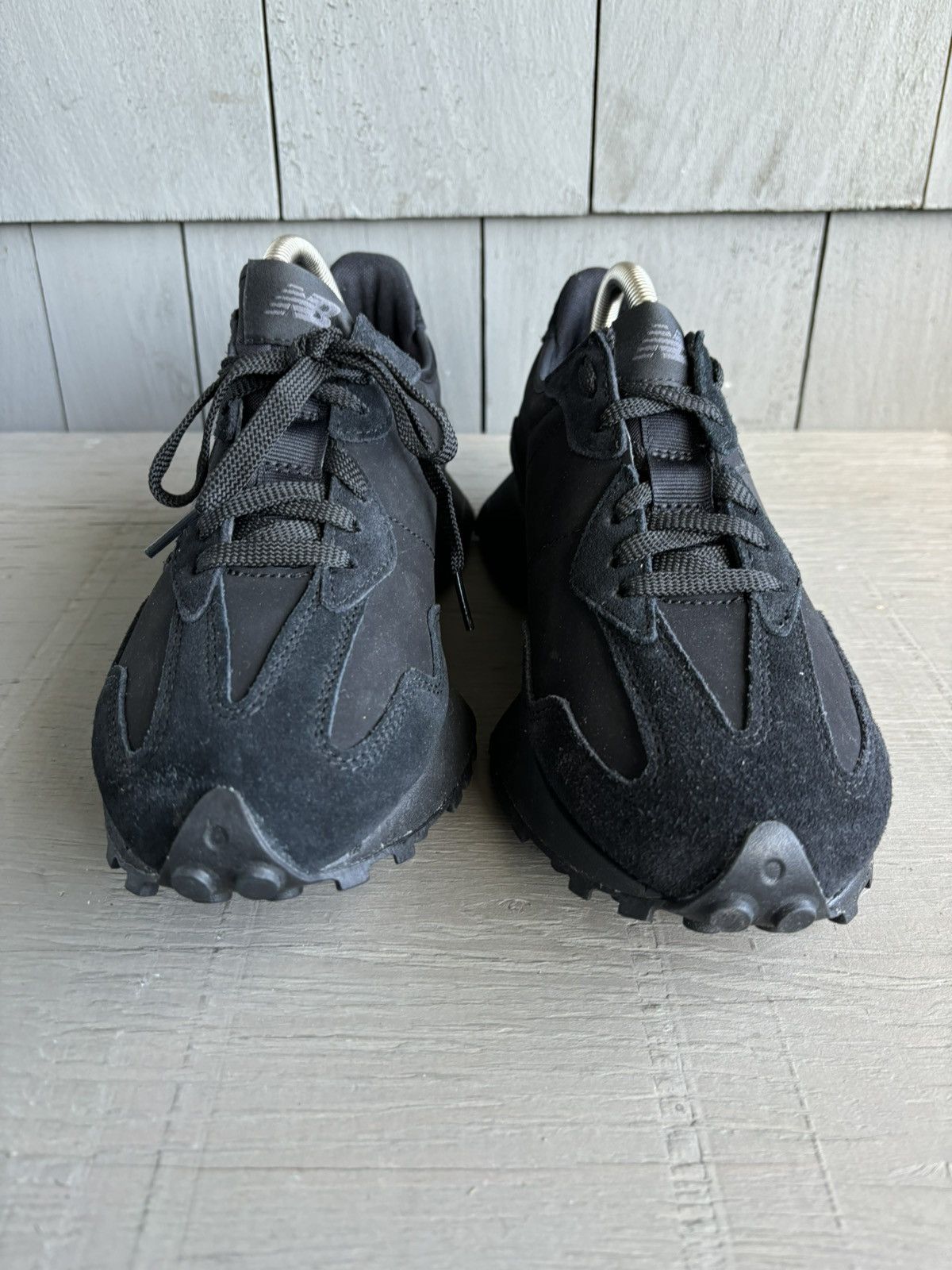New Balance New Balance 327 Triple Black Sneaker Waffle Racer MS327LX1 7 Size US 7.5 / EU 40-41 - 7 Thumbnail