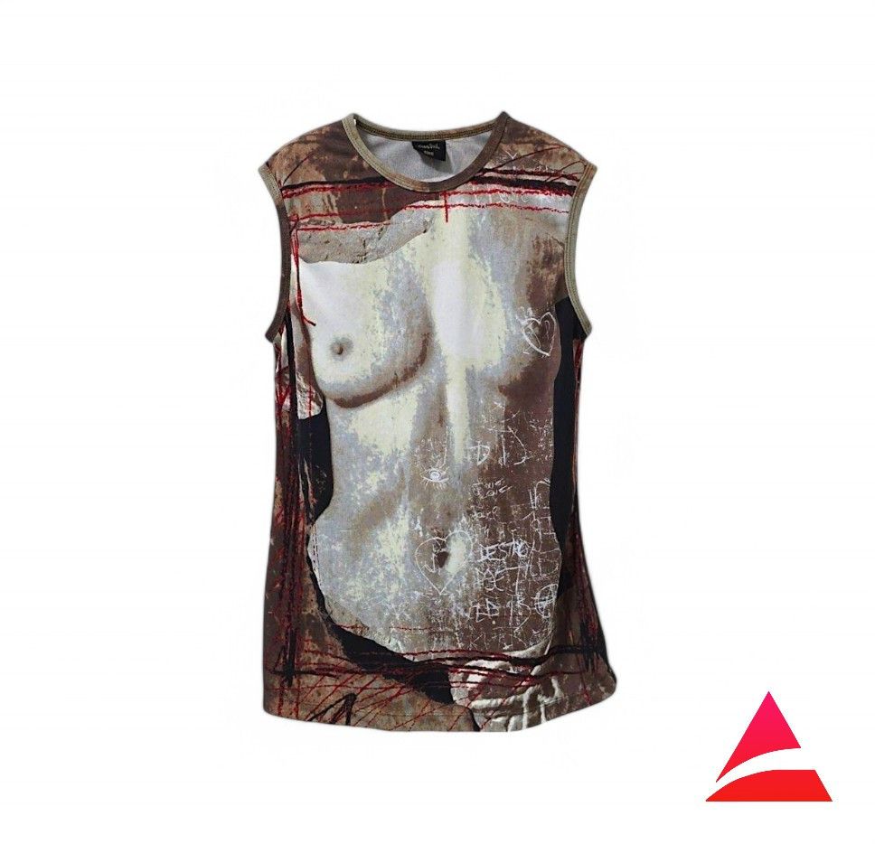 Jean Paul Gaultier Jean Paul Gaultier - M SS99 Shirt Body Mesh Trompe l'oeil Size M / US 6-8 / IT 42-44 - 1 Thumbnail