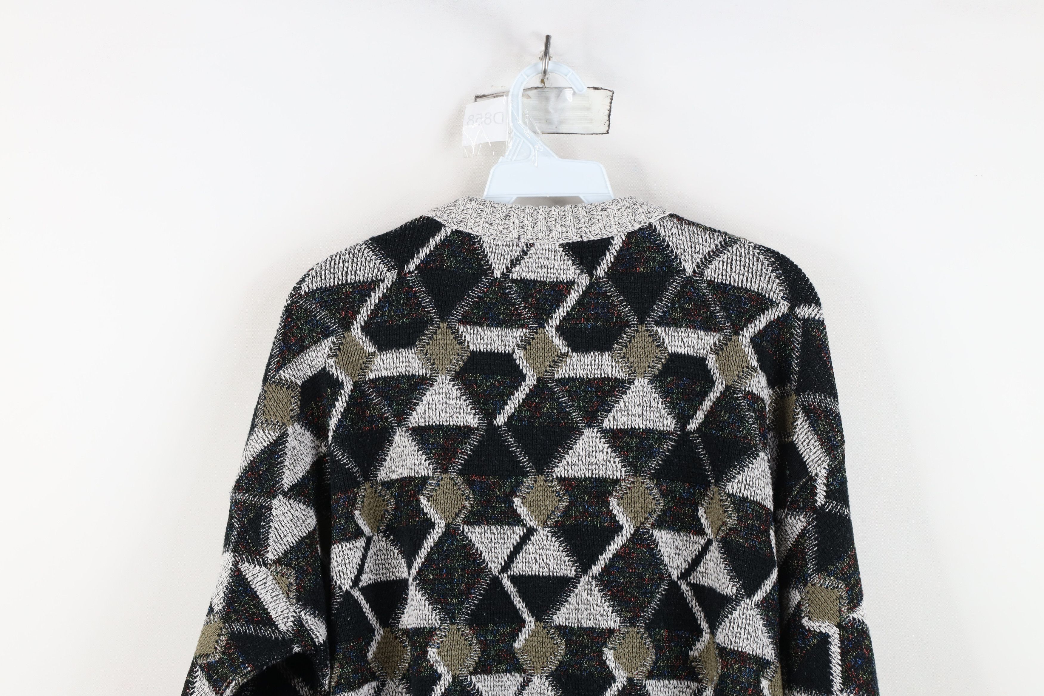 Vintage Vintage 90s Coogi Style Rainbow Geometric Knit Sweater USA Size US L / EU 52-54 / 3 - 10 Thumbnail