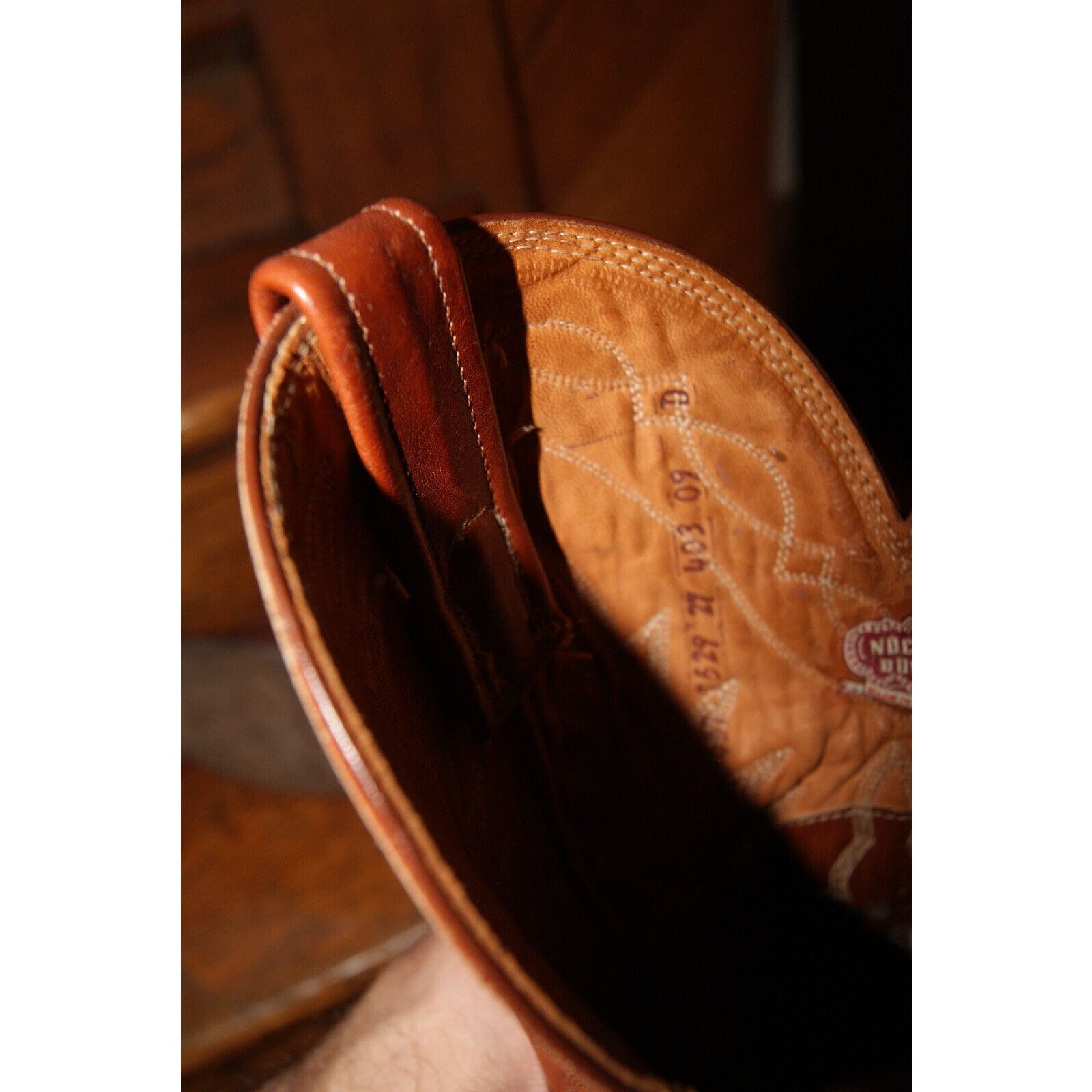 Nocona Boots Nocona Western Cowboy Boots 9 D Brown Redwood Deertan USA Size US 9 / EU 42 - 9 Thumbnail
