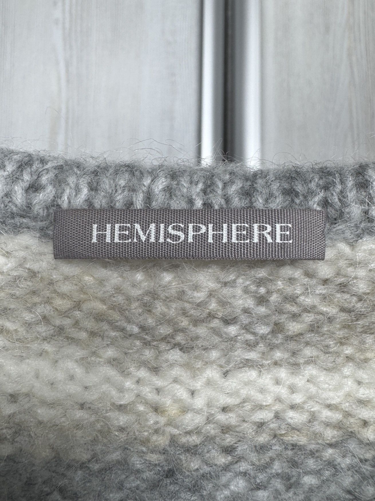 Other Hemisphere oversized grey knitted poncho vest sweate striped Size ONE SIZE - 8 Thumbnail