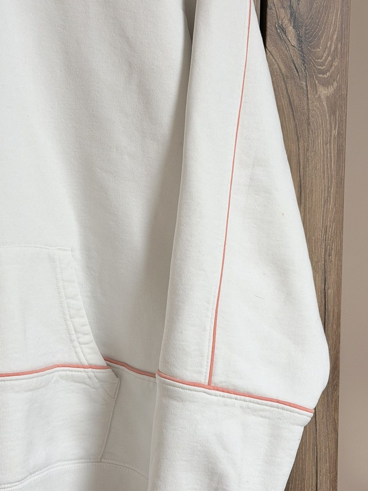 Supreme Supreme Piping Script Logo Hoodie Off White Pink M Size US M / EU 48-50 / 2 - 6 Thumbnail
