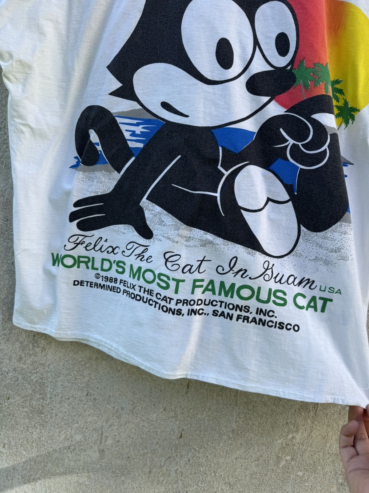 Felix 1988 Felix The Cat Boxy Tee Worlds Most Famous Cat Movie Size US L / EU 52-54 / 3 - 3 Thumbnail
