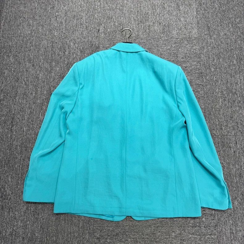 Balenciaga Balenciaga size 36 Teal Pleated Blazer Jacket Size S / US 4 / IT 40 - 2 Thumbnail