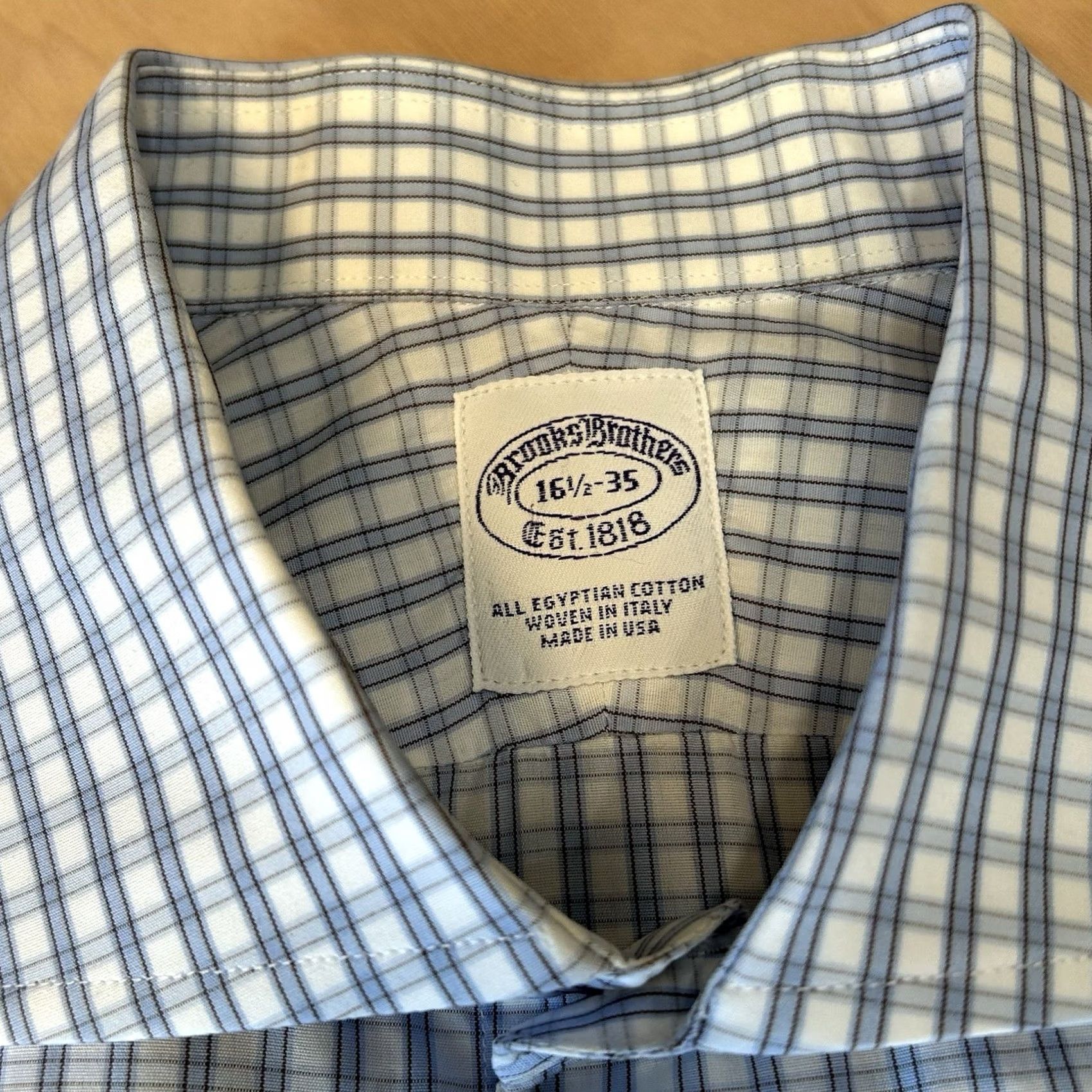 Brooks Brothers Vintage Brooks Brothers Makers Button Up Shirt Long Sleeve *Flaw Mens 16.5-35 Size US L / EU 52-54 / 3 - 6 Thumbnail
