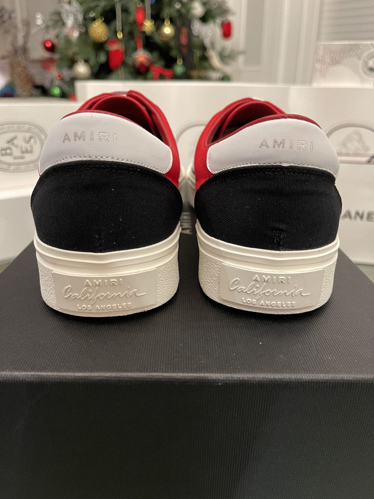 Amiri Amiri Skel Toe Lace Up Sneakers Black Red Size US 8 / EU 41 - 3 Thumbnail