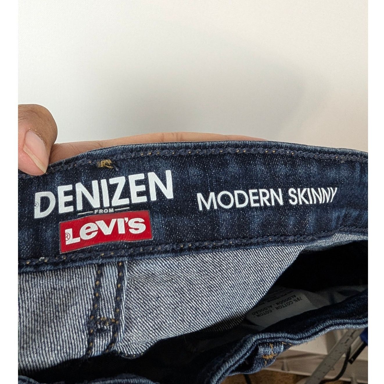 Levi's evi’s Denizen Modern Skinny Jeans Dark Wash Women’s Size 14M Size 36" / US 14 / IT 50 - 3 Thumbnail