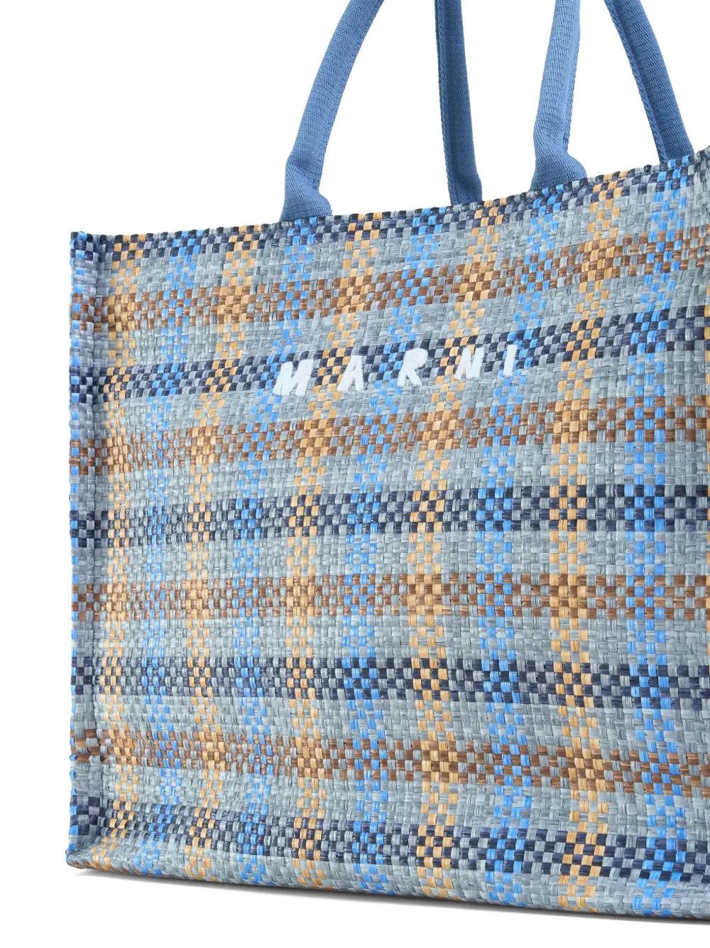 Marni oc11z0525 Size: OS/Checkedred Shopping Bag in Blue Size ONE SIZE - 3 Thumbnail