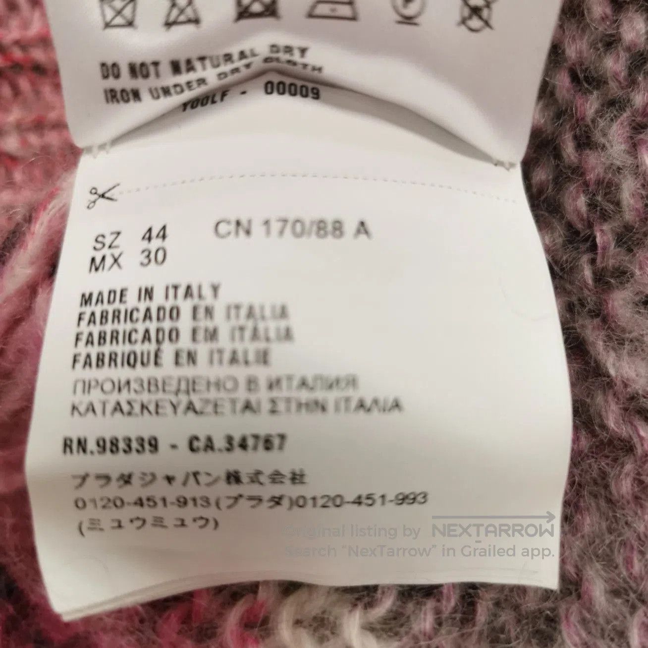 Prada Prada Floral Knit Long Sleeve Sweater . Size L / US 10 / IT 46 - 6 Thumbnail
